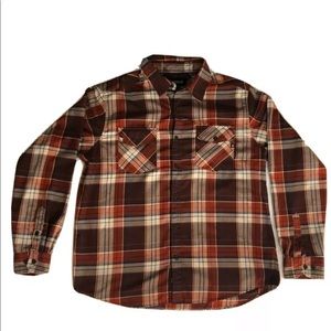 SOLD Mens Marmot XL button up plaid shirt CLEAN